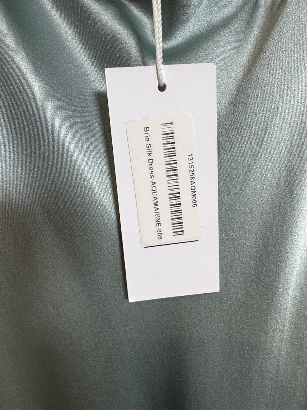 NWT Reformation Brie Silk Aquamarine Slip Maxi Dress - Picture 4 of 7